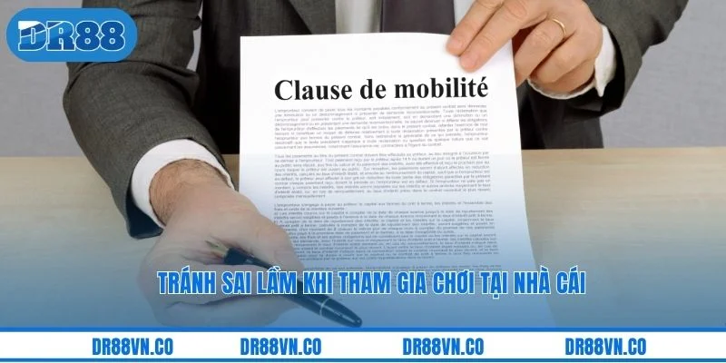 Tránh sai lầm khi tham gia chơi tại nhà cái